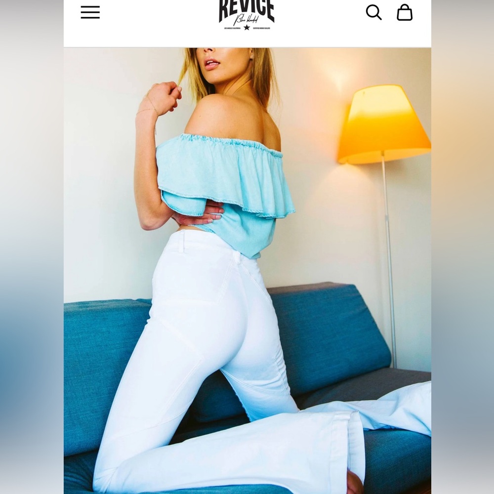 Revice white denim